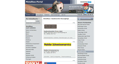 Desktop Screenshot of metallbau-portal.de