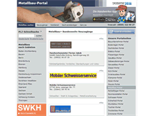 Tablet Screenshot of metallbau-portal.de